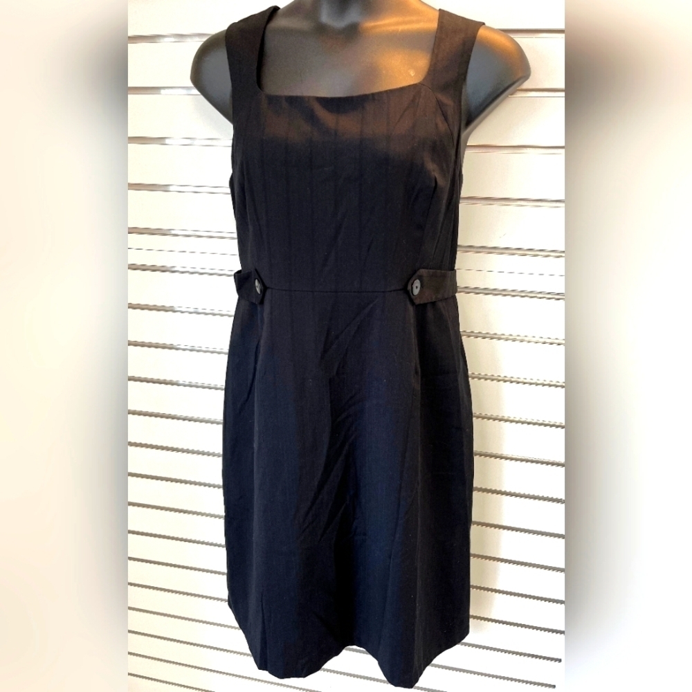 CUTE PLUS SIZE Y2K NAVY DRESS W/ Decorative Buttons